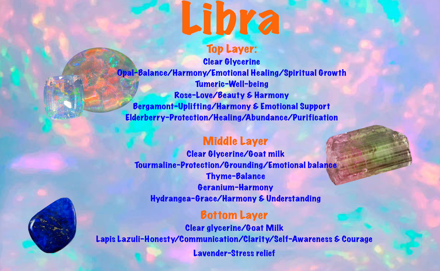 Zodiac Soaps: Libra (Layered)