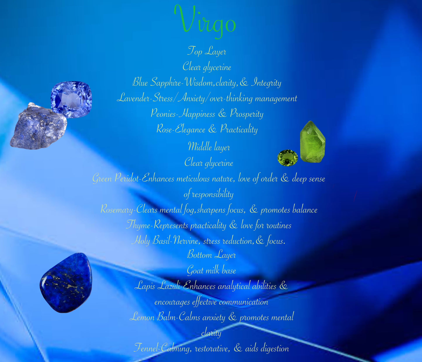 Zodiac Soaps: Virgo (Layered)