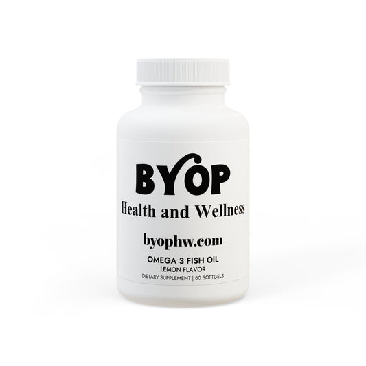 BYOP H&W Omega 3 Fish Oil Supplement (60 Softgels)