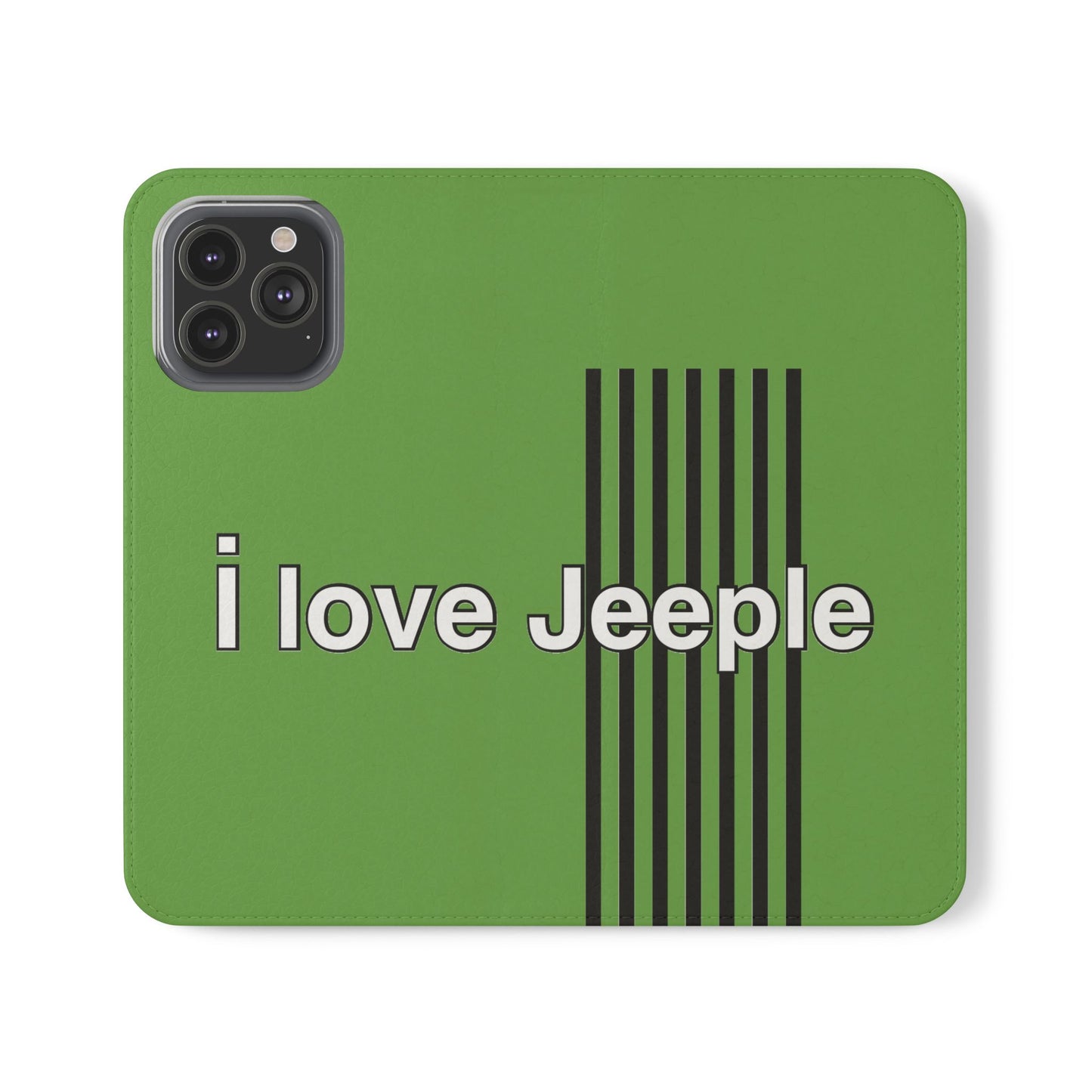 Jeeple Love Flip Cases - Stylish Phone Wallet, Gift for Jeep Lovers, Travel Accessory, Customizable Phone Cover, Eco-Friendly Design