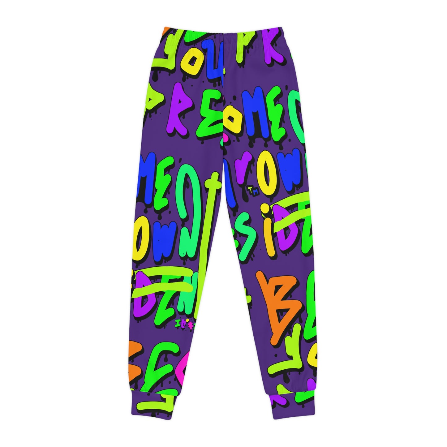 BYOP “Subway Graffiti Purple” Youth Joggers (AOP)