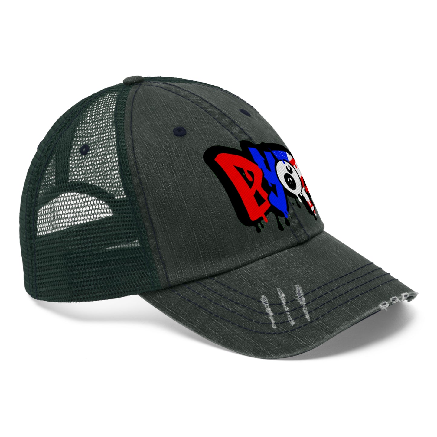 BYOP Graffiti “Red White & Blue” Unisex Trucker Hat