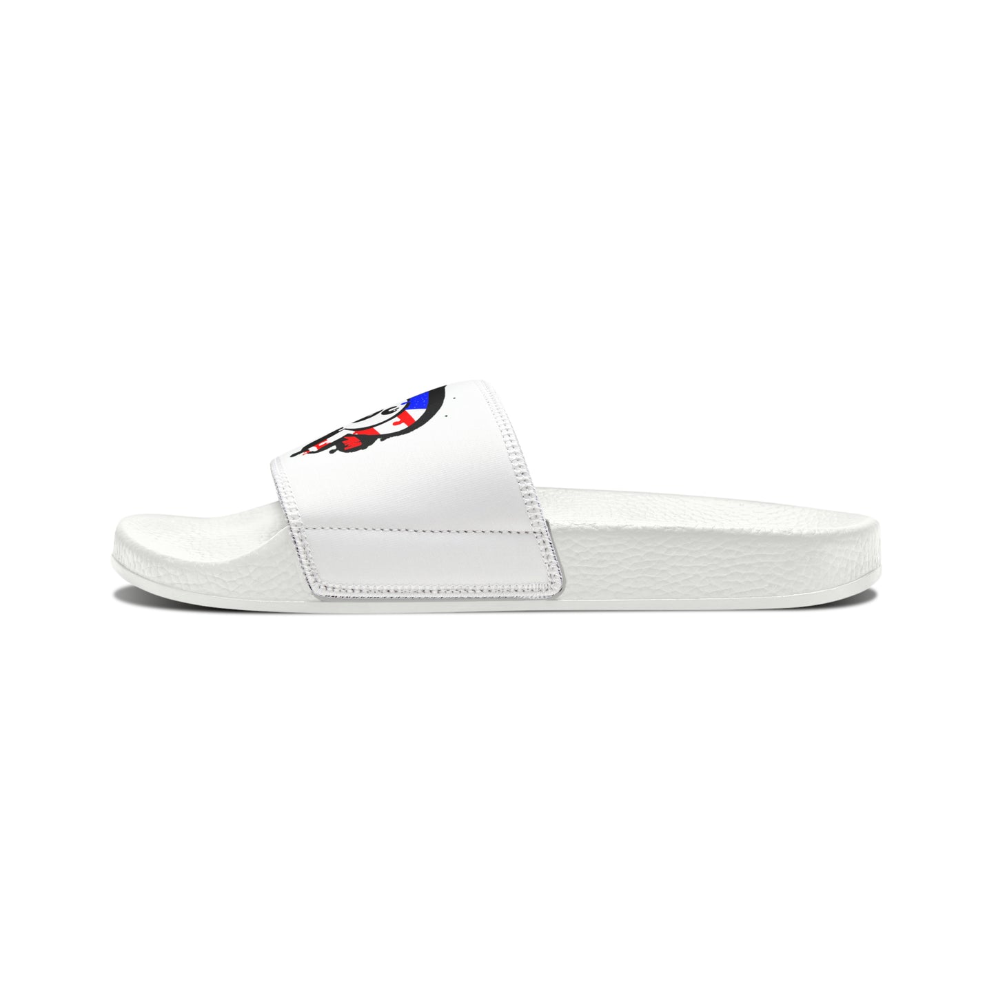 BYOP “Graffiti” Red, White & Blue Men's PU Slide Sandals