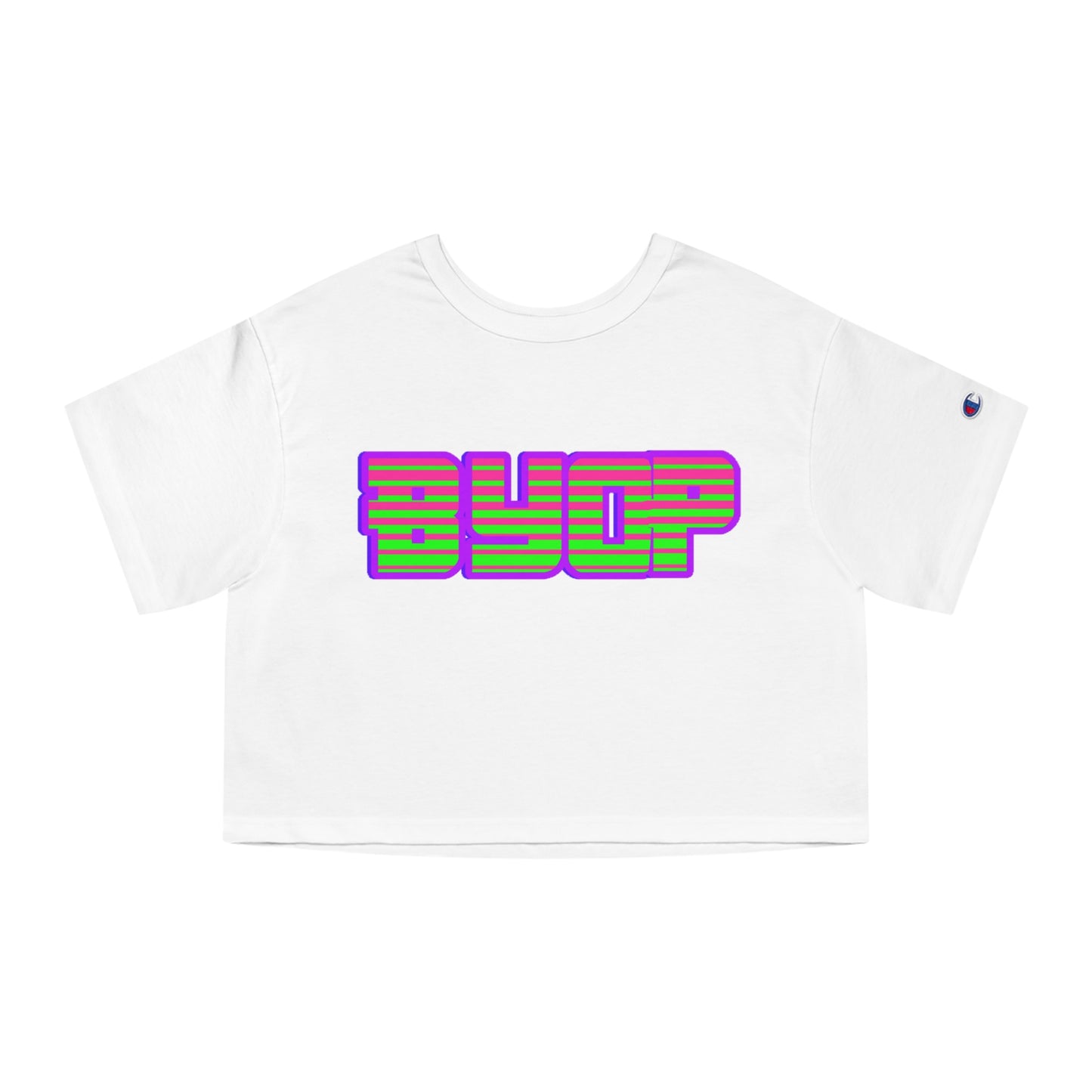 BYOP “80s Retro” Champion Women's Heritage Cropped T-Shirt