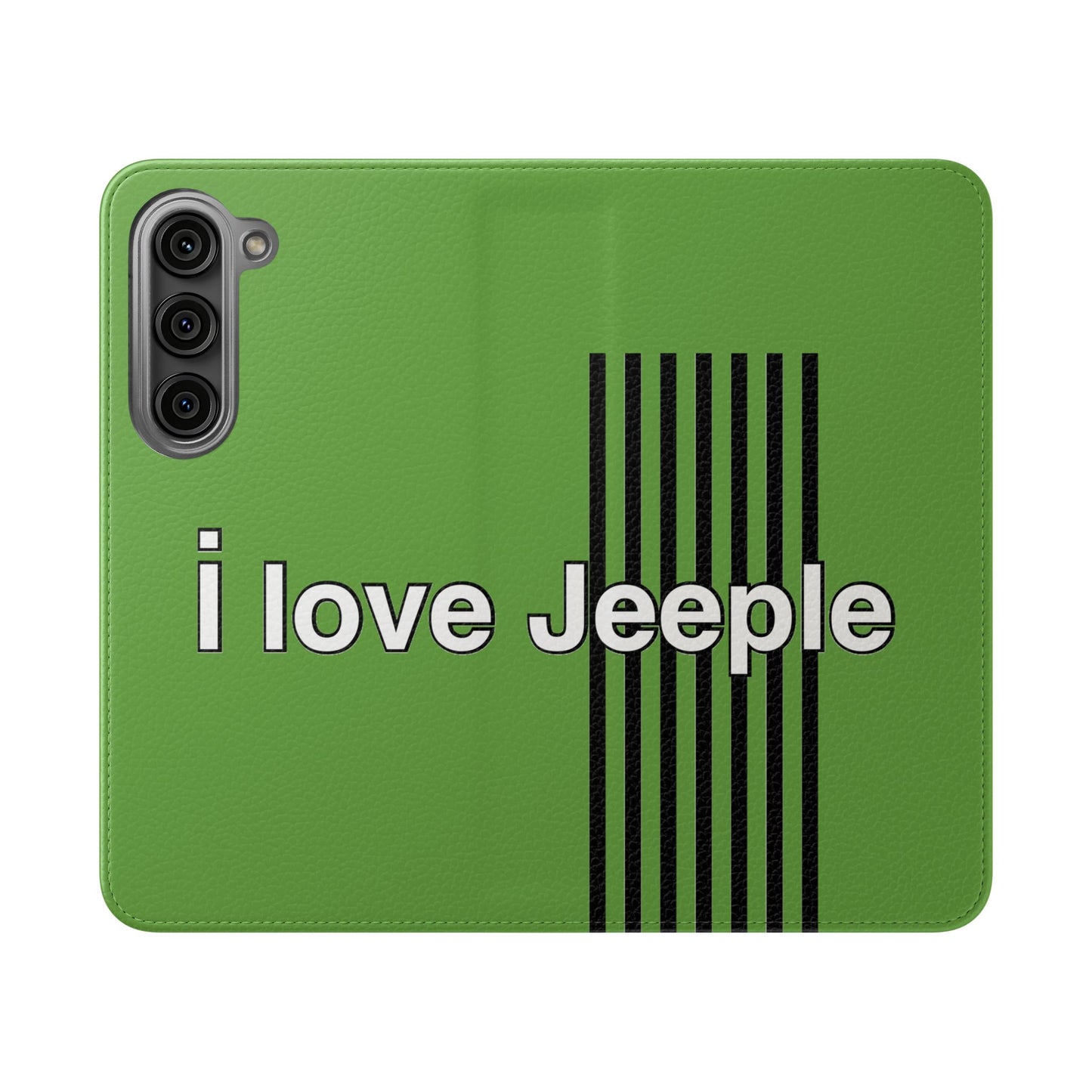 Jeeple Love Flip Cases - Stylish Phone Wallet, Gift for Jeep Lovers, Travel Accessory, Customizable Phone Cover, Eco-Friendly Design