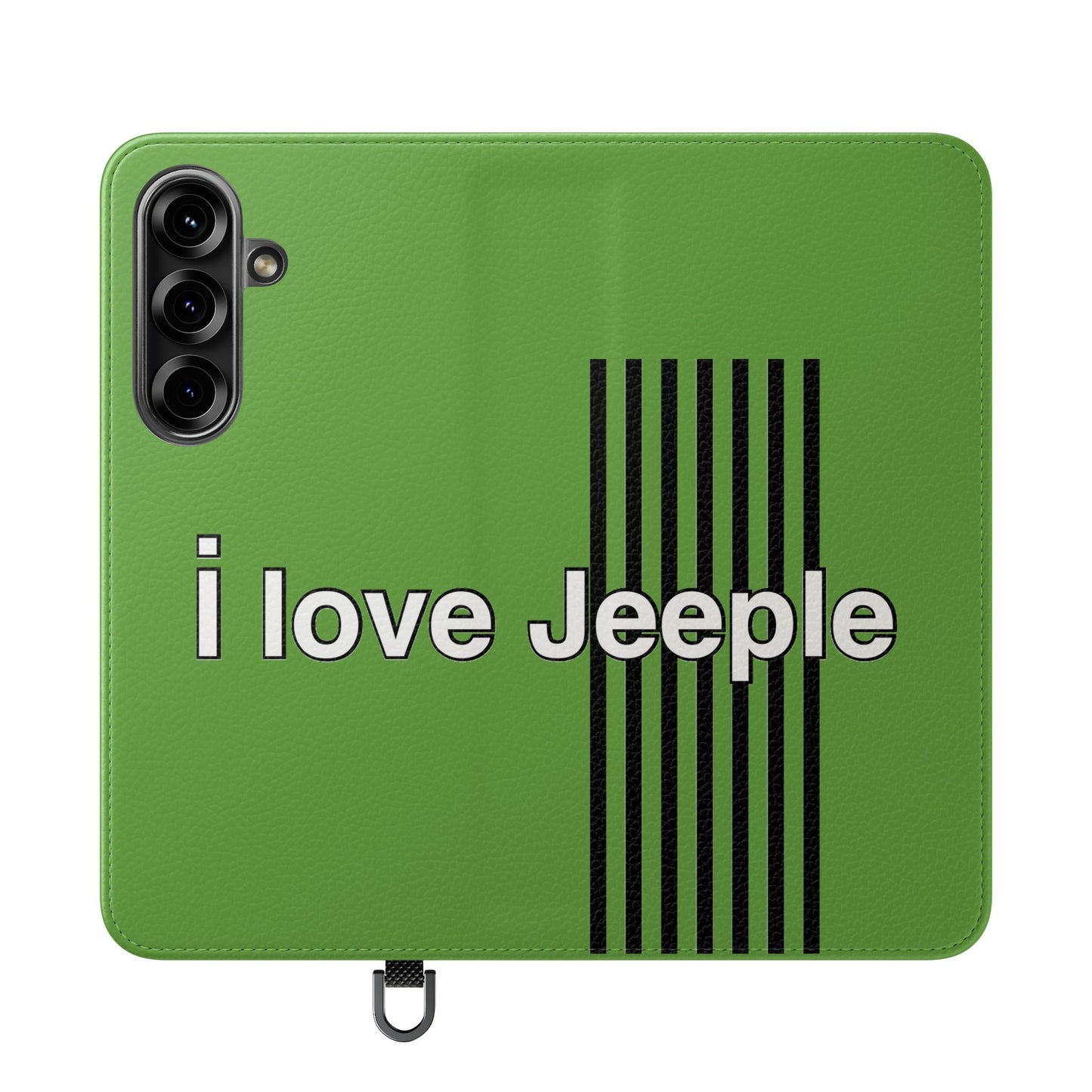 Jeeple Love Flip Cases - Stylish Phone Wallet, Gift for Jeep Lovers, Travel Accessory, Customizable Phone Cover, Eco-Friendly Design