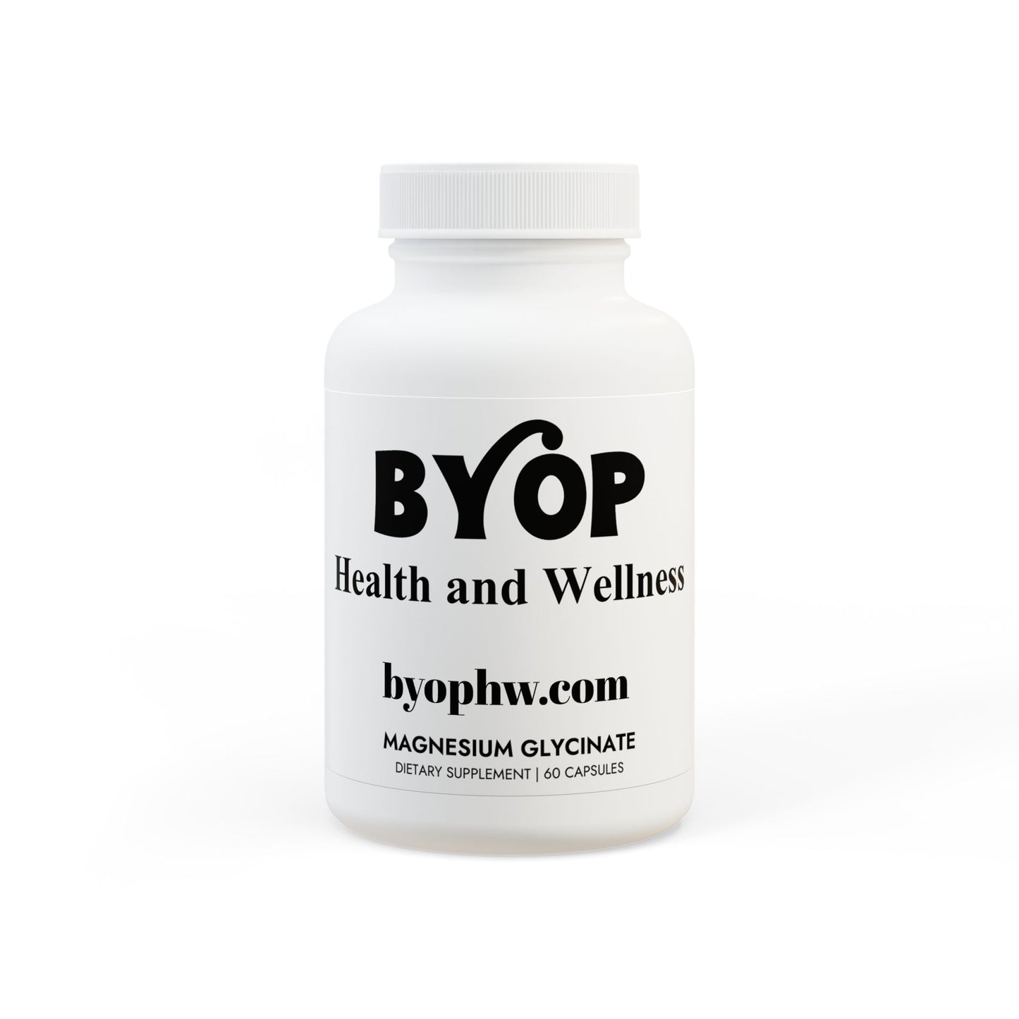 BYOP H&W Magnesium Glycinate Supplement (60 Capsules)