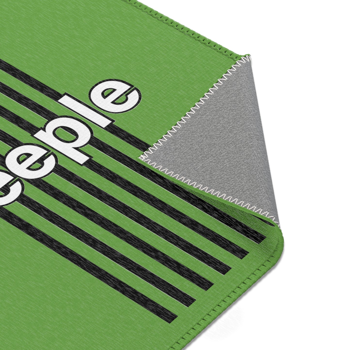 Green “i Love Jeeple” Enthusiast Area Rug - Perfect for Home Decor, Living Room, Jeep Lovers, Gift for Adventurers, Unique Rug