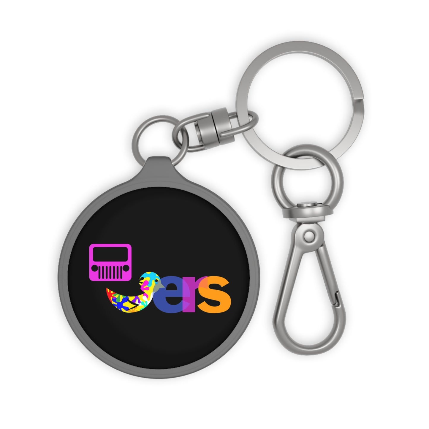 “Duckers” Pink Vibrant Keyring Tag, Personalized Gift, Fun Accessory, Car Enthusiast Keychain, Unique Bag Charm