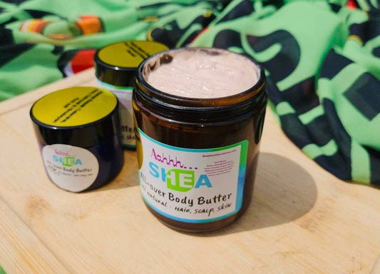 BYOP H&W: Aahhh…Shea,All-Over Body Butter (Intensive Repair: Calamine, Aloe, and Himalayan Pink Salt) 8oz jar