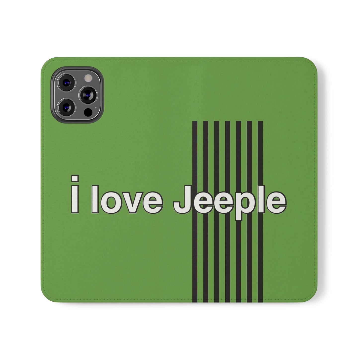 Jeeple Love Flip Cases - Stylish Phone Wallet, Gift for Jeep Lovers, Travel Accessory, Customizable Phone Cover, Eco-Friendly Design