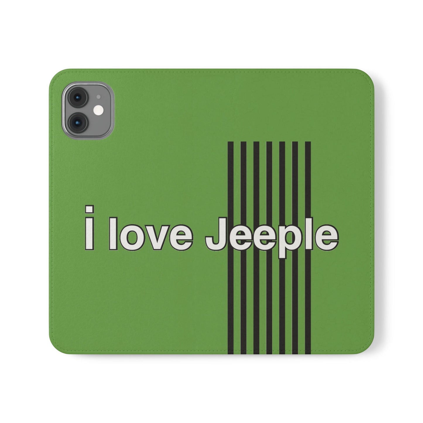 Jeeple Love Flip Cases - Stylish Phone Wallet, Gift for Jeep Lovers, Travel Accessory, Customizable Phone Cover, Eco-Friendly Design