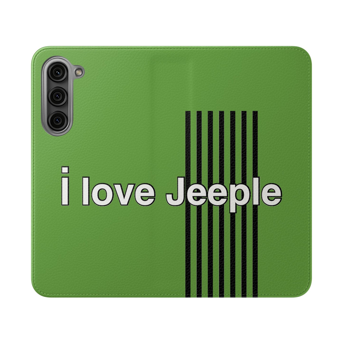 Jeeple Love Flip Cases - Stylish Phone Wallet, Gift for Jeep Lovers, Travel Accessory, Customizable Phone Cover, Eco-Friendly Design