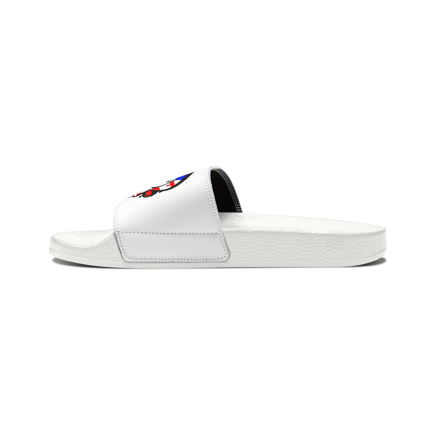 BYOP “Graffiti” Red, White & Blue Men's PU Slide Sandals