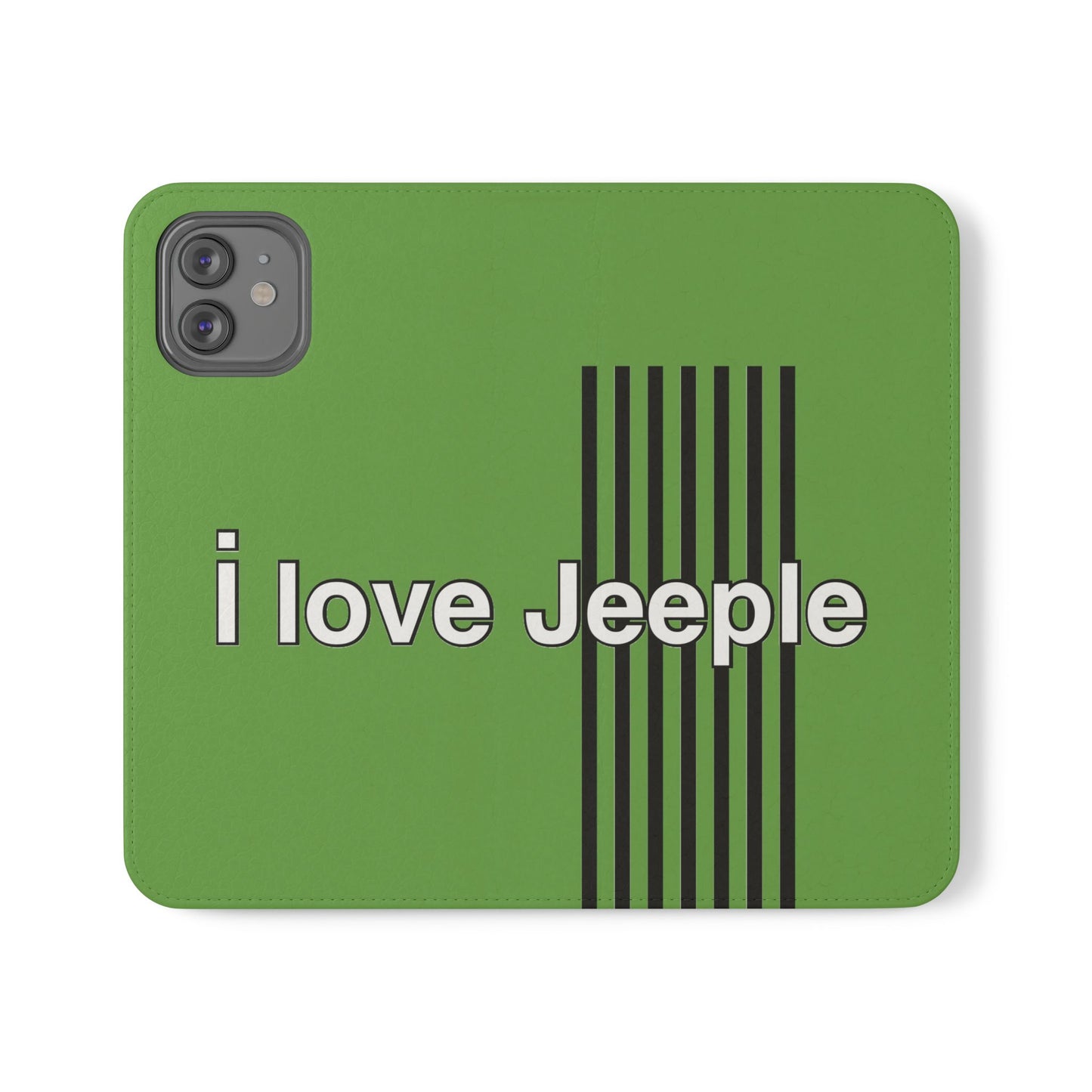 Jeeple Love Flip Cases - Stylish Phone Wallet, Gift for Jeep Lovers, Travel Accessory, Customizable Phone Cover, Eco-Friendly Design