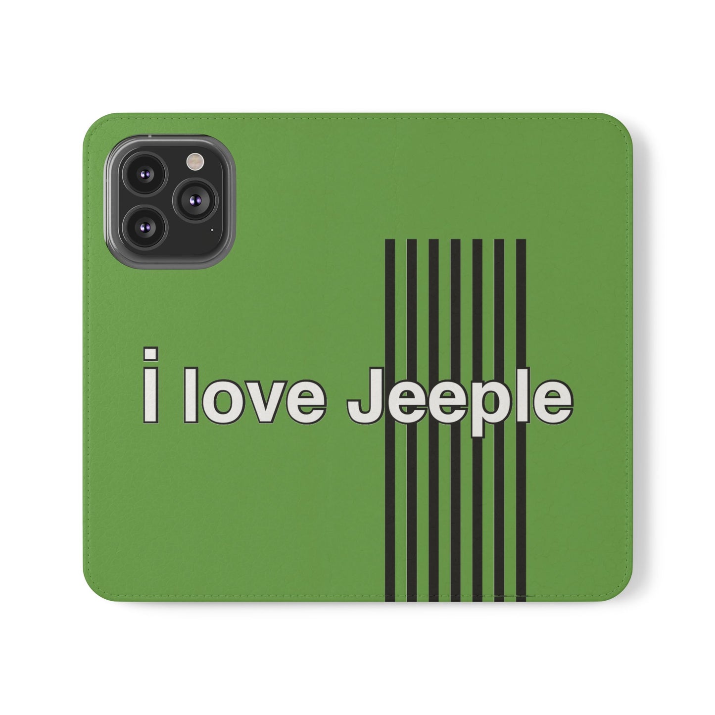 Jeeple Love Flip Cases - Stylish Phone Wallet, Gift for Jeep Lovers, Travel Accessory, Customizable Phone Cover, Eco-Friendly Design