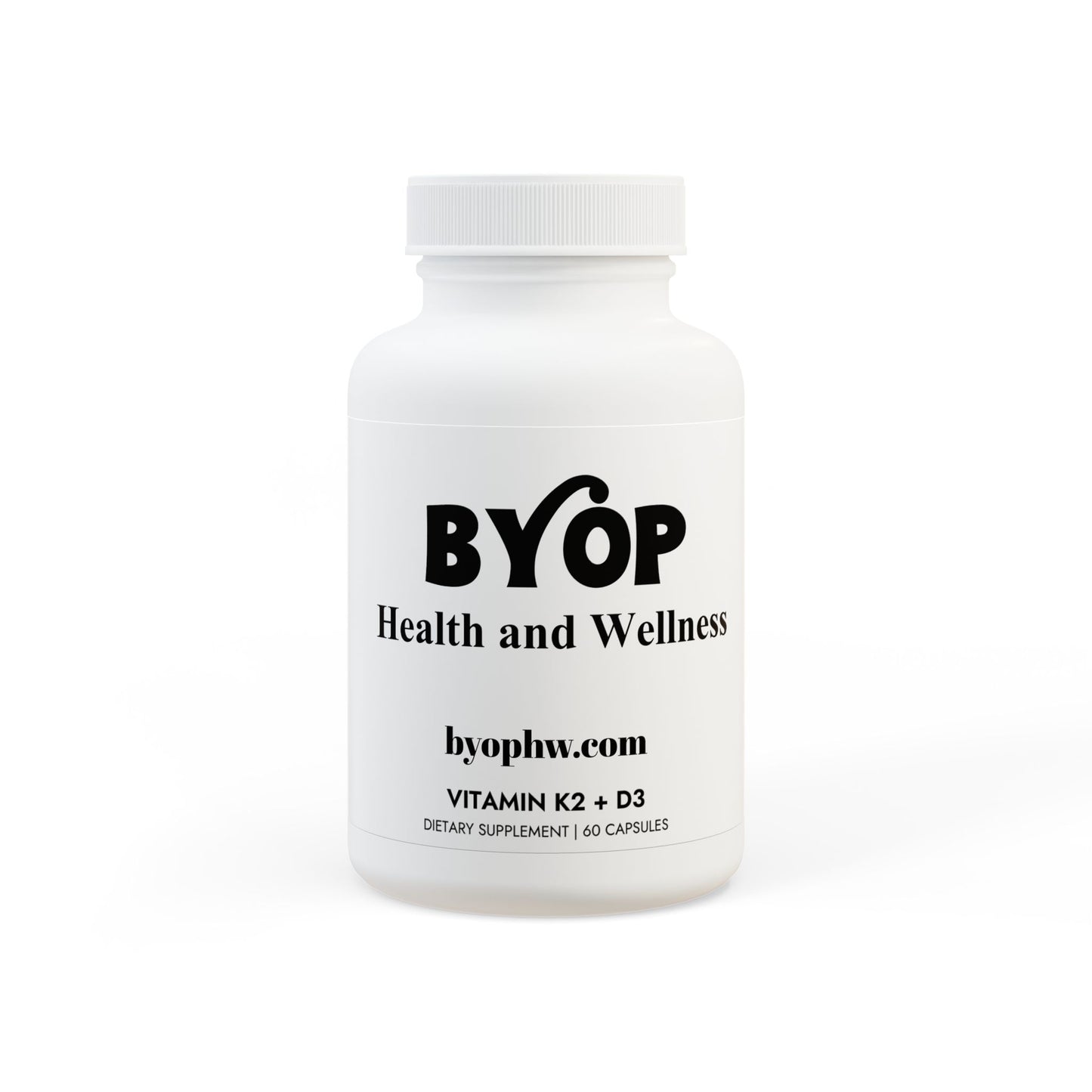 BYOP H&W Vitamin K2 + D3 Supplement (60 Capsules)