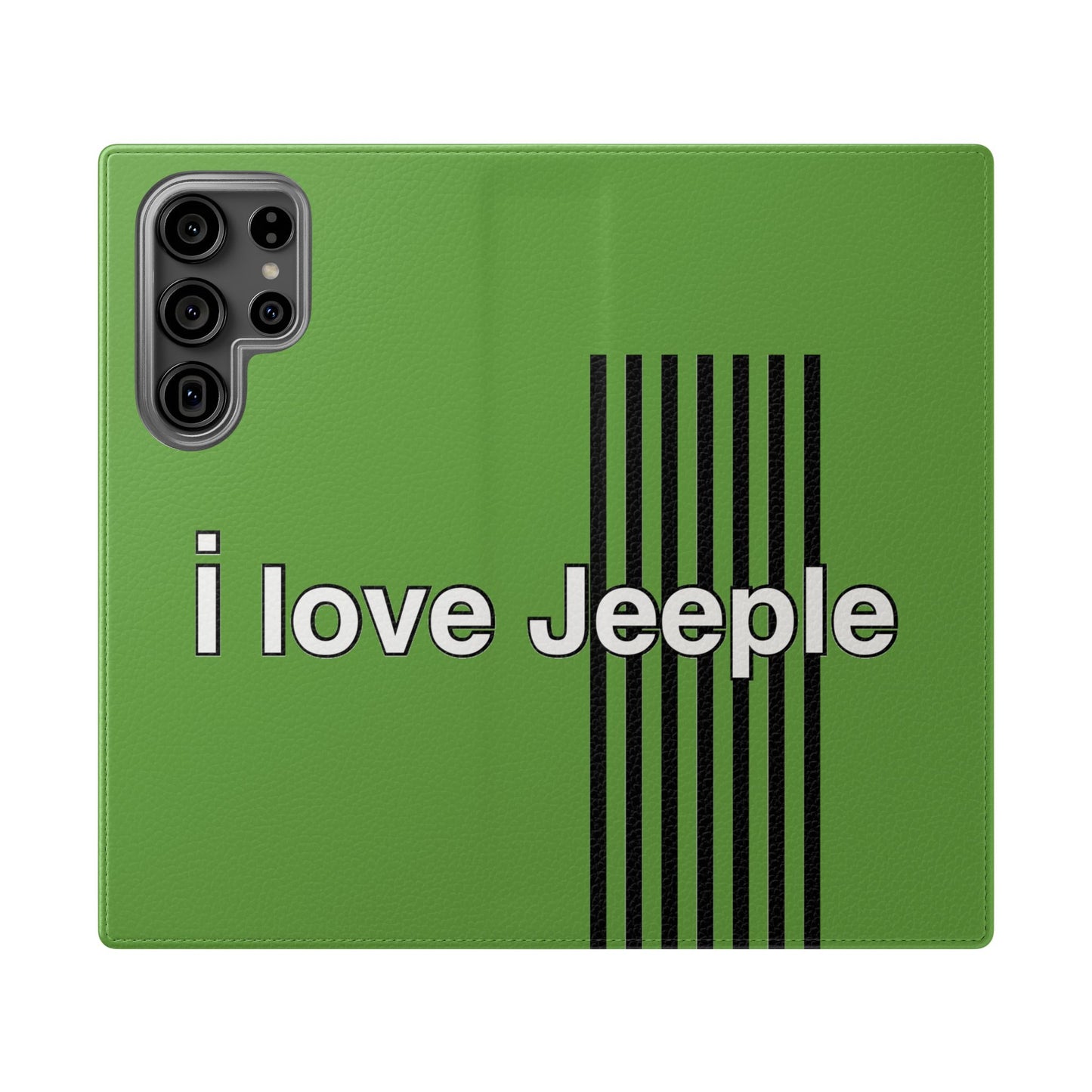 Jeeple Love Flip Cases - Stylish Phone Wallet, Gift for Jeep Lovers, Travel Accessory, Customizable Phone Cover, Eco-Friendly Design