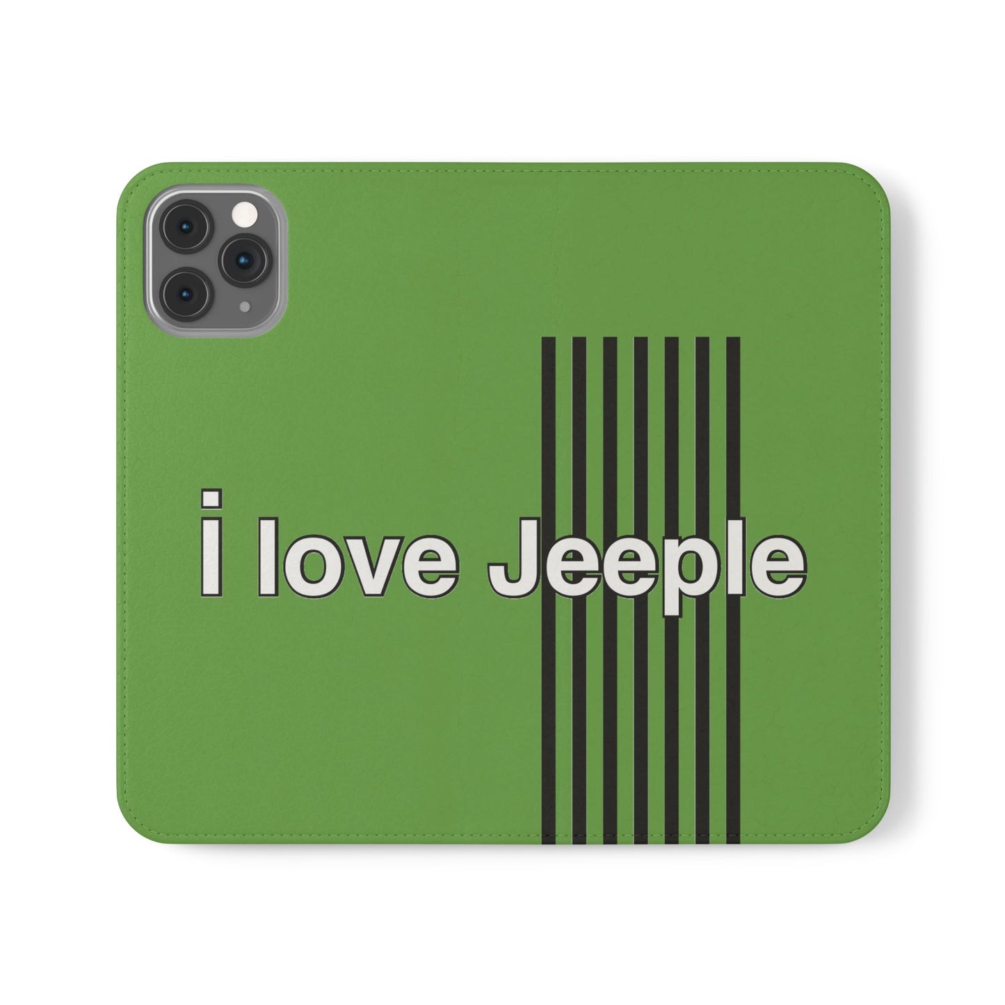 Jeeple Love Flip Cases - Stylish Phone Wallet, Gift for Jeep Lovers, Travel Accessory, Customizable Phone Cover, Eco-Friendly Design