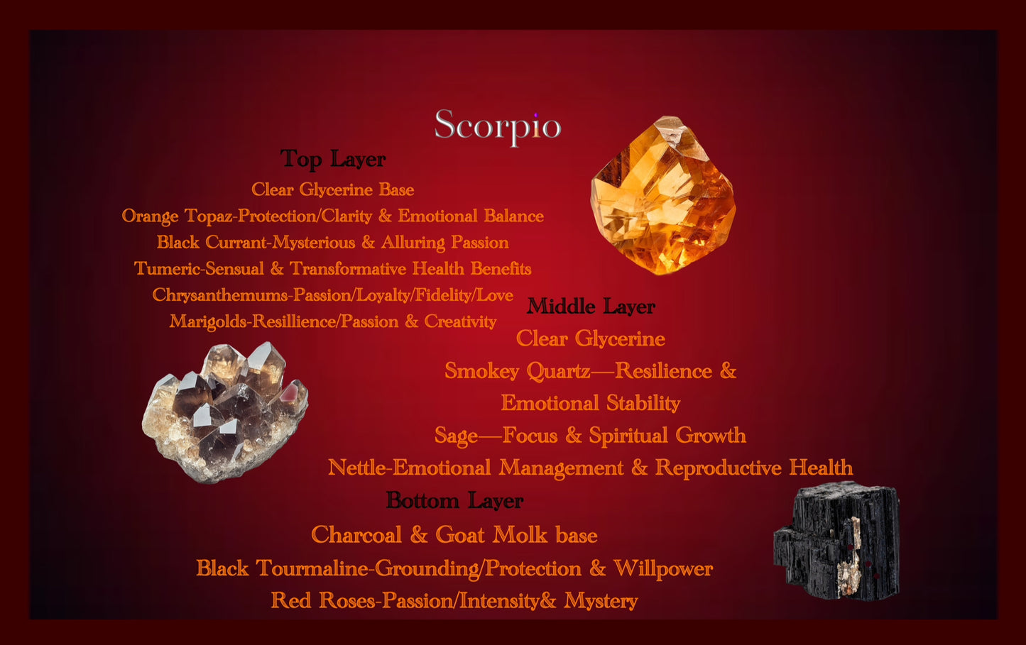 Zodiac Soaps: Scorpio (Layered)