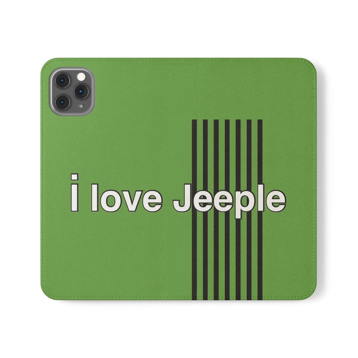 Jeeple Love Flip Cases - Stylish Phone Wallet, Gift for Jeep Lovers, Travel Accessory, Customizable Phone Cover, Eco-Friendly Design