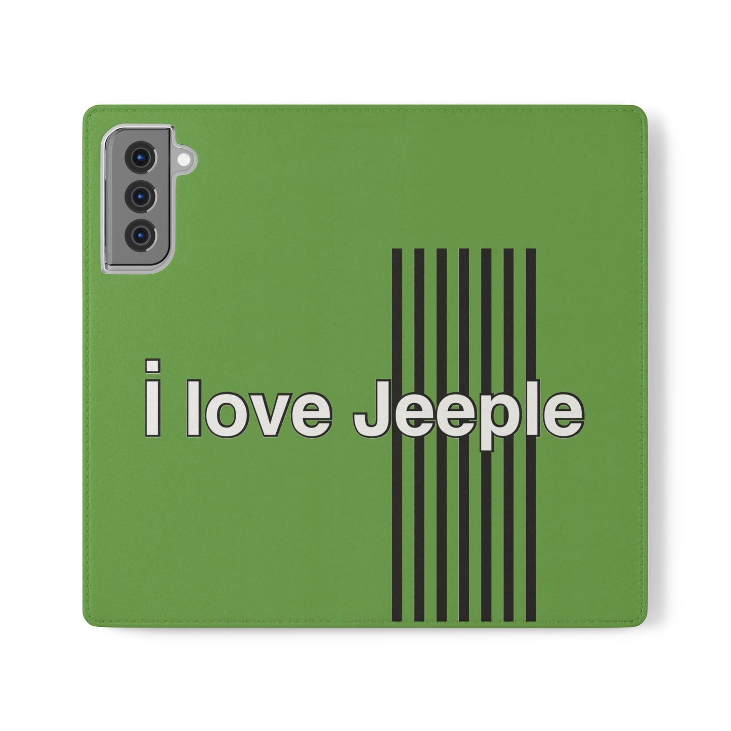 Jeeple Love Flip Cases - Stylish Phone Wallet, Gift for Jeep Lovers, Travel Accessory, Customizable Phone Cover, Eco-Friendly Design