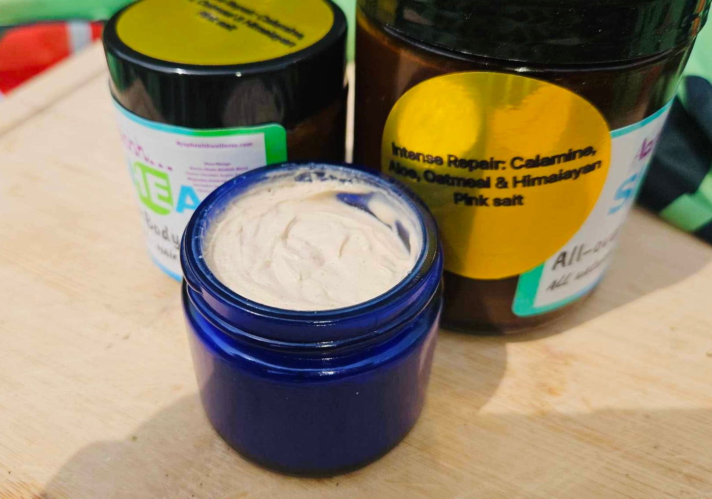 BYOP H&W: Aahhh…Shea,All-Over Body Butter (Intensive Repair: Calamine, Aloe, and Himalayan Pink Salt) 8oz jar