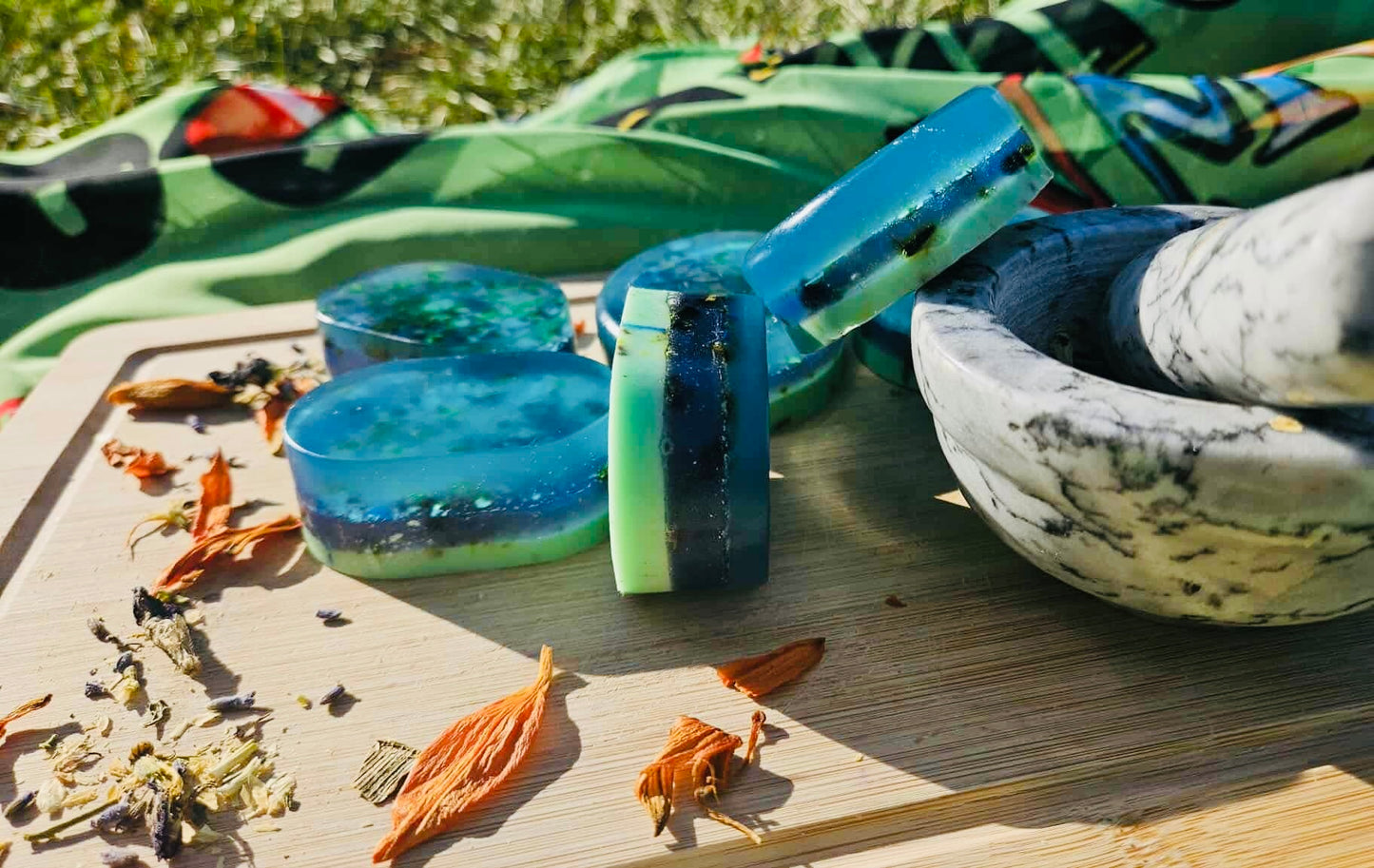 Zodiac Soaps: Pisces Soap (Layered)